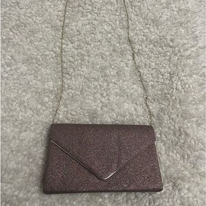 Sparkly clutch pink and purple 5 1/2 x 9